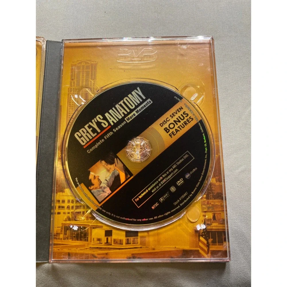 Greys Anatomy Complete Fifth Season More Moments 7-Disc DVD Box Set ABC Studios - Picture 8 of 11